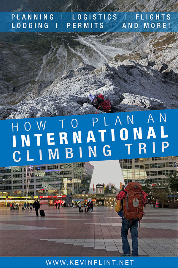 How to plan an international rock climbing trip pin